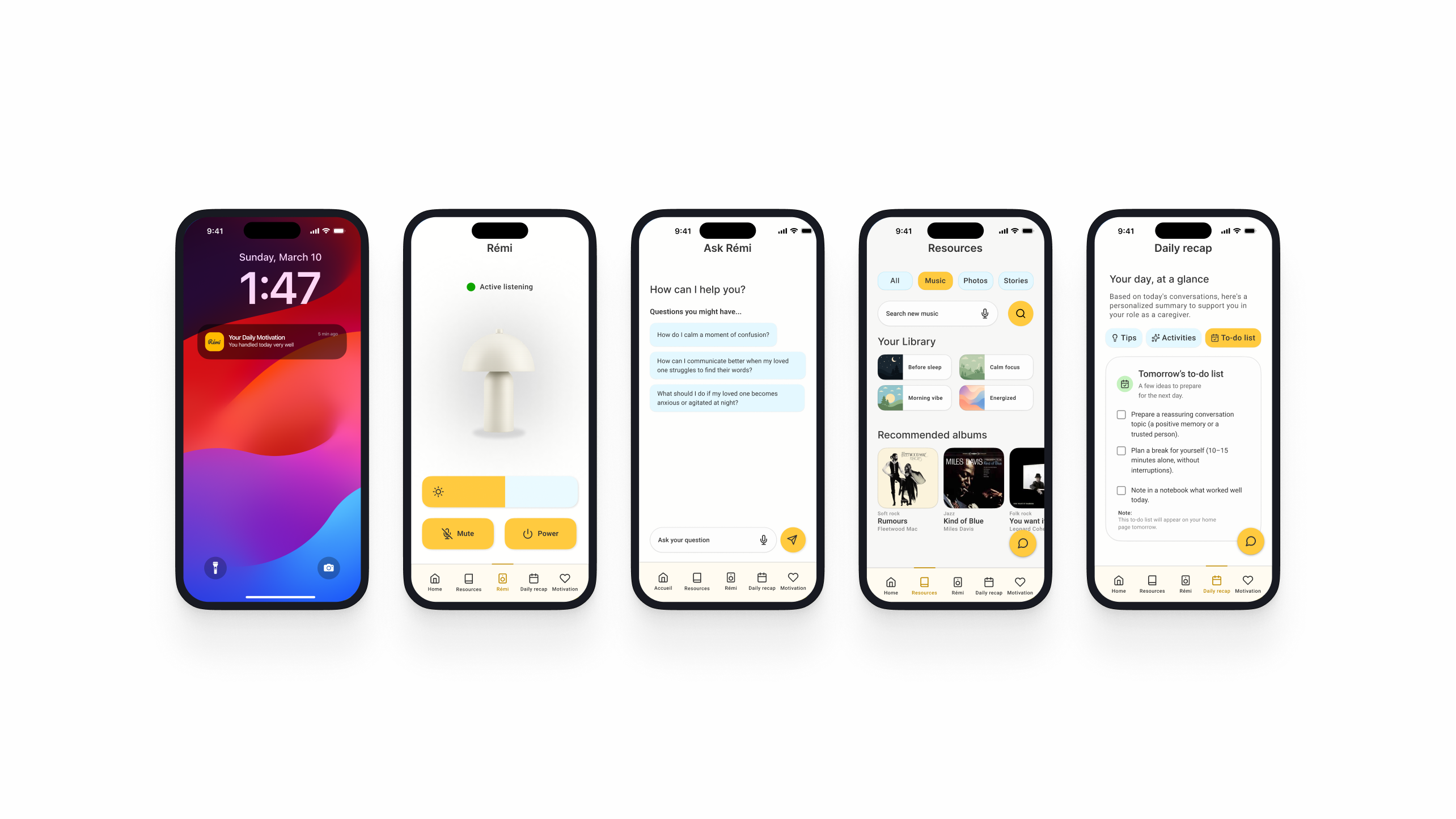 Interface de Rémi